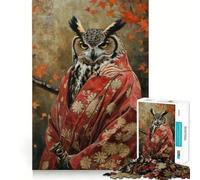 Sakura Owl 1000 Piece Jigsaw Puzzle for Adults Memory Gain Gentle Leisure Design Assembly Art Collection Piece (38x52cm)