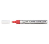 SAKURA Paint Marker Low Halogen Red - Opaque Quick-Drying Solvent-Based Ink - Waterproof & Chemical Resistant - 2 mm Line - Ideal for Industrial Use - Durable Aluminium Barrel