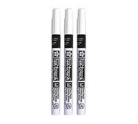 SAKURA Paint Markers - Fine Black Marker - Permanent Quick Drying - Pigment Solvent-Based Ink - 1 mm Line - Writes on Wood, Metal, Plastic, Glass, Paper - Durable Aluminium Barrel - 142 mm Size
