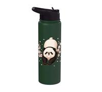 Sakura Panda Cherry Blossom Flower Japanese Culture Hanami Stainless Steel Insulated Water Bottle