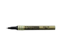 SAKURA Pen-Touch Fine Gold Marker - Writes on Multiple Surfaces - Ideal for Industrial Use - 1 mm Line Width - Pigment Solvent-Based Ink