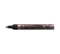 SAKURA Pen-Touch Marker - Medium Copper - Pigment Solvent-Based Ink - 2 mm Fibre Nib - Writes on Metal, Glass, Wood, Plastic - Ideal for Industrial Use