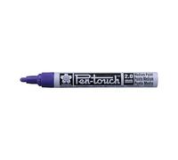 SAKURA Pen-Touch Medium Purple Marker - Writes on Multiple Surfaces - 2 mm Line Width - Industrial and Creative Applications - Aluminum Barrel