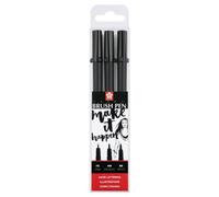 Sakura Pigma Brush Pen Set | 3 Sizes, Black
