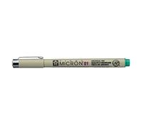SAKURA Pigma Micron 01-0.25 mm Green Fineliner - Waterproof Permanent Archival Ink
