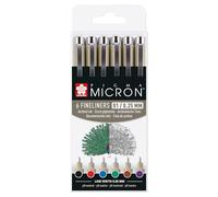 Sakura Pigma Micron 01 Wallet of 6 Basic Colours