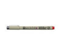 SAKURA Pigma Micron 02-0.30 mm Red Fineliner - Archival Quality Waterproof Ink