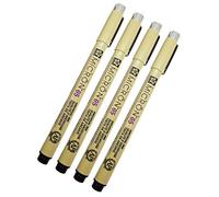 Sakura Pigma Micron 05 Black Pen 0.45mm Line Width Pack of 4 (05)