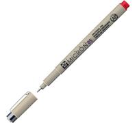 SAKURA Pigma Micron 05 Fineliner - Archival Quality Red Ink - 0.45 mm - Permanent & Waterproof