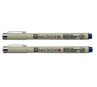 SAKURA PIGMA MICRON 05 FINELINER PEN, 0.45MM LINE WIDTH, PACK OF 2 (Royal Blue)