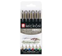 Sakura Pigma Micron 05 fineliner set Earth | 6 colours (POXSDK056B)