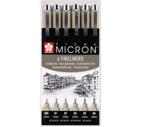 Pigma Micron Wallet 6 fineliners Black