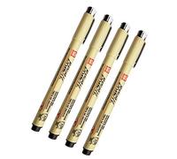 Sakura Pigma Micron Brush Black Pen Pack of 4 (Brush)