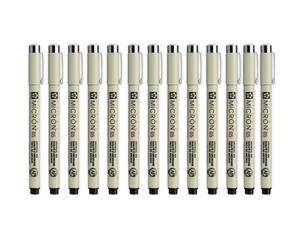 Sakura Pigma Micron Fineliner Pens XSDK05 0.45mm Black Ink 24 Pack