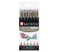 Sakura Pigma Micron 05 Wallet of 6 Basic Colours