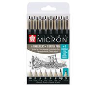 SAKURA PIGMA Micron Fineliner Pens Pack of 8 Black