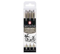 Sakura Pigma Micron fineliner Set Design | 3 pens, 0.2 mm + 0.25 mm + 0.3 mm, Black (XSDK3FD)