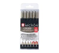 Sakura Pigma Micron Fineliner Set, Exclusive 4+2 Offer, Premium Archival Ink, Waterproof, Fade-Resistant, Perfect for Artists, Designers & Hobbyists