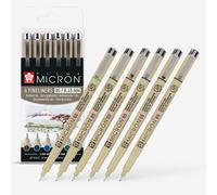 Sakura Pigma Micron 05 fineliner set Earth | 6 colours (POXSDK056B)