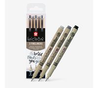 Sakura : Pigma : Micron Pen : 05 : Set of 3 : Black & Gray