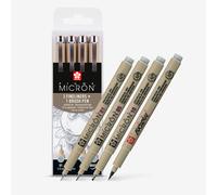 Sakura : Pigma : Micron Pen : Set of 4 : Light Cool Gray