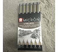 Pigma Micron Wallet 6 fineliners Black