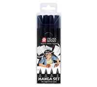 SAKURA Pigma Sensei manga set | 4 sizes, black (POPIGSEN4)