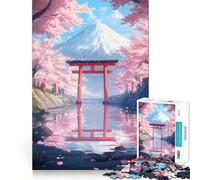 Sakura Reflections 1000 Piece Jigsaw Puzzle for Teenagers Strengthen Recall Peaceful Fun Quality Edge (38x52cm)