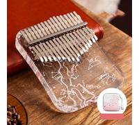 Sakura Shape 17 Key Kalimba, Perfectly Designed Thumb with Tuning Accessories (A)