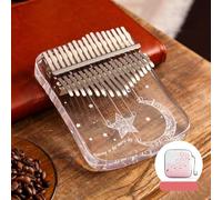 Sakura Shape 17 Key Kalimba, Perfectly Designed Thumb with Tuning Accessories (C)