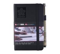 Sakura Sketchbook 9x14cm 140gsm Acid-Free Hardcover with Pen Holder & Pigma Micron, Elastic Closure, 80 Cream White Sheets