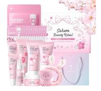 Sakura Skincare Set for Teen Girls,Skin Care Sets & Kits,Face Care Sets For Women,33PCS Teenage Girls Gifts,Hydrating Pamper Gift Set,Daily Facial Skincare Routine (One Size, Sakura Luxury Gift Box)