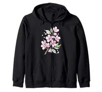 Sakura Spring Flowers Cherry Blossom Tree Japanese Art Print Zip Hoodie