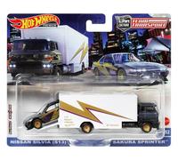 SAKURA Sprinter & Nissan Silvia (S13) - lightning Design - HOT WHEELS 1:64