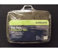 Sakura SS3347 Van Seat Protector Set, Black