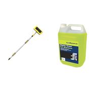 Sakura SS5085 Telescopic Wash Brush & 5L Mighty Green Car Wash Shampoo SS4619 - For All Vehicle Paint Finishes - 75 Washes (Packaging may vary)