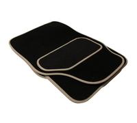Sakura SS5123 Premium Car Mat Set, Black/Grey Binding