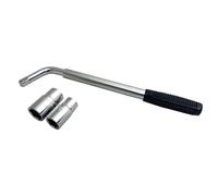 Sakura SS5324 Car Wheel Brace/Wrench - Extendable Handle - Socket Sizes 17 mm, 19 mm, 21 mm, 23 mm - FITS All Standard Vehicles