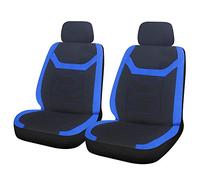 Sakura SS5400 Car and Van Front Seat Covers - 'Finsbury - 1 Pair in Black with Blue Inserts - Universal Easy Fit, 30.0 cm*72.0 cm*42.0 cm