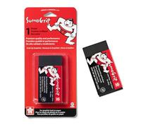 Sakura SumoGrip Block Eraser - Microporous Erasers for School, Drawing, and Writing - Black Color - Large Size B300