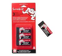 Sakura SumoGrip Block Eraser - Microporous Erasers for School, Drawing, and Writing - Black Color - Small Size B80-3 Pack