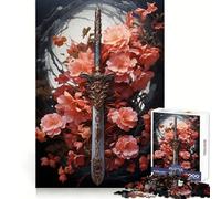 Sakura Sword Japan Jigsaw Puzzles for Adults 1000 Piece Strengthen Recall Casual Fun Quality Edge Stylish Gift (38x26cm)