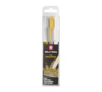Gold, Silver and White Set of 3 Gelly Roll Metallic Gel Pens