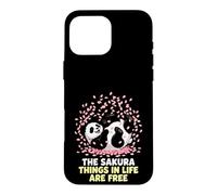 Sakura Things In Life Are Free Panda Petals Case for iPhone 16 Pro Max
