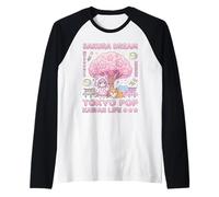 Sakura Tokyo Pop Kawaii Japanese Cherry Blossom Anime Art Raglan Baseball Tee