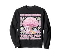 Sakura Tokyo Pop Kawaii Japanese Cherry Blossom Anime Art Sweatshirt