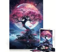 Sakura Tree Cosmos Jigsaw Puzzles for Adults 1000 Pieces Brain Skill Relaxed Mind Exact Edge Art Collection Piece (38x26cm)