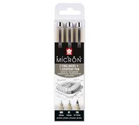 Sakura Pigma Micron fineliner set Architecture | 3 pens, 0.2 mm + 0.25 mm + PN, black (POXSDK3UR)
