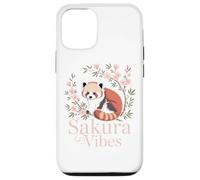 Sakura Vibes Red Panda Asian Floral Cute Nature Zen Case for iPhone 12/12 Pro