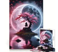 Sakura Watrefall Yin Yang Jigsaw Puzzle 1000 Piece for Teenagers Reason Skill Toy Relaxing Fun Exact Cut (50x75cm)